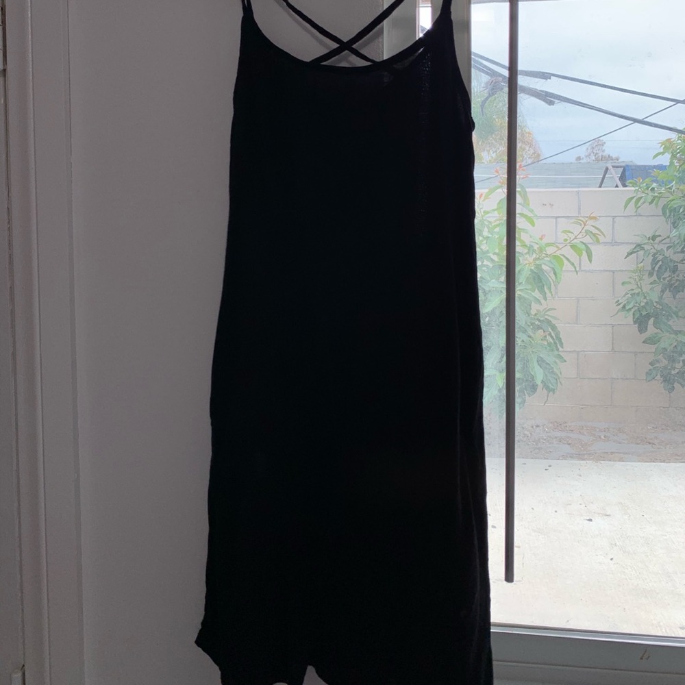 Black Midi Summer Tank Dress